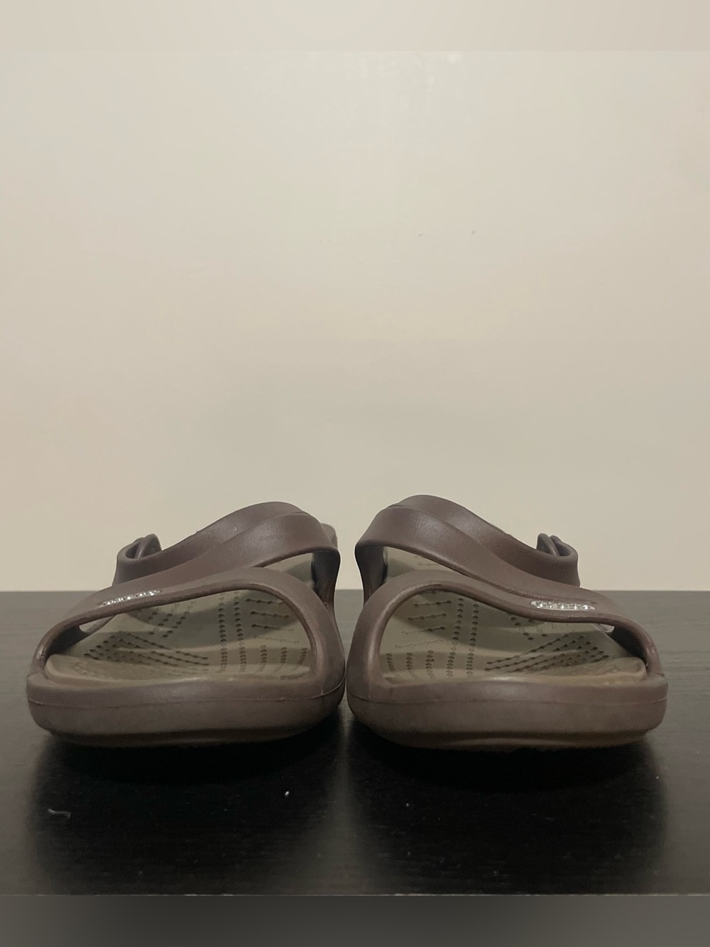 CROCS Women's Brown Slip-On Wedge Sandals | Size 9 - Picture 2 of 9